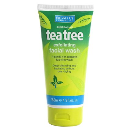 Beauty Formulas Australian Tea Tree Exfoliating Facial Wash (150ml)